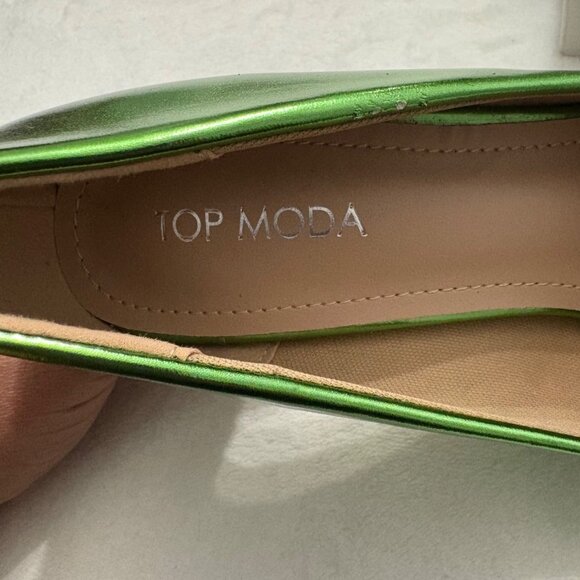 TOP Moda Green Heels - Picture 2 of 16